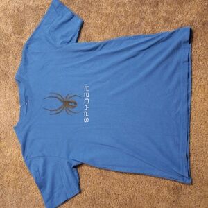 SPYDER BRAND BLUE KIDS TSHIRT, LARGE